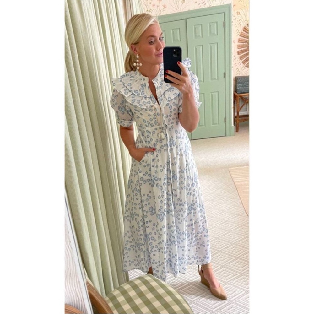 Julia Amory India Amory Floral Maxi Dress with ruffles - Picture 5 of 5